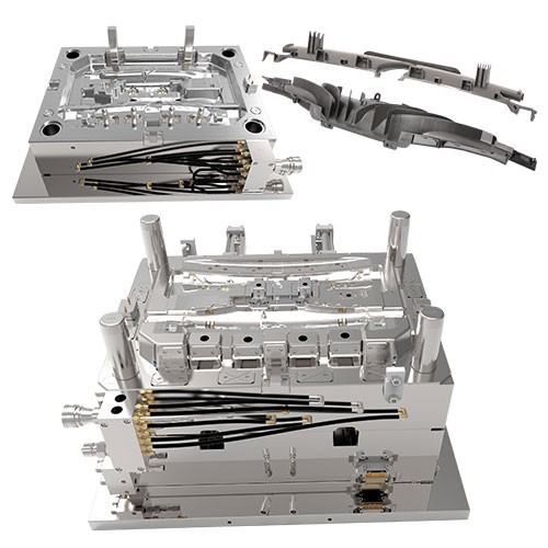 Front side defrost grill-mould